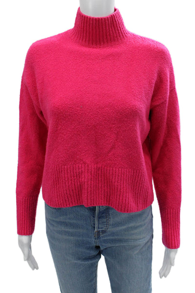 & Other Stories Unisex Pullover Sweater Pink Mock Neck Long Sleeve Size XS
