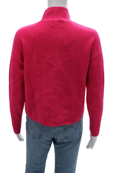 & Other Stories Unisex Pullover Sweater Pink Mock Neck Long Sleeve Size XS