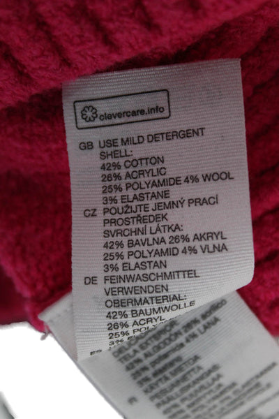 & Other Stories Unisex Pullover Sweater Pink Mock Neck Long Sleeve Size XS