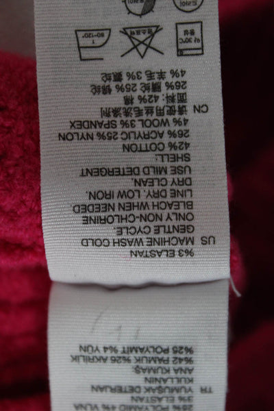 & Other Stories Unisex Pullover Sweater Pink Mock Neck Long Sleeve Size XS