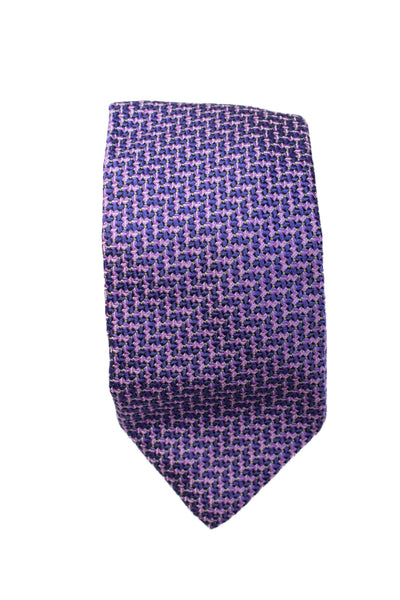 Missoni Mens Silk Abstract Classic Neck Tie Purple Size OS