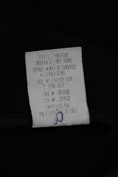 Theory Womens Ankle Dress Pants Black Hook & Eye Size 4