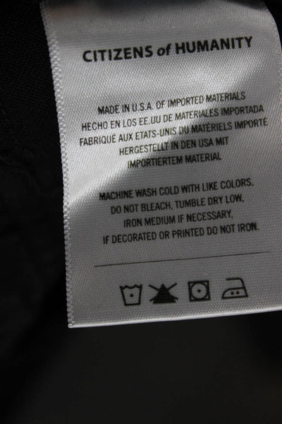 Citizens of Humanity Womens Black Mid Rise Pants Inseam 30 Size 26