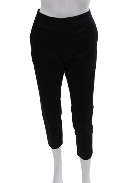Theory Women Black Cropped Ankle Dress Pants Size 2