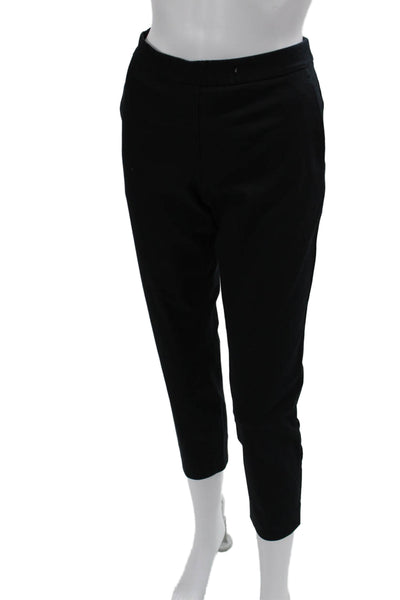 Theory Women Black Cropped Ankle Dress Pants Size 2