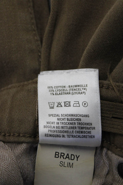 DL1961 Boys Cotton Zippered Straight Casual Jeans Brown Size 14