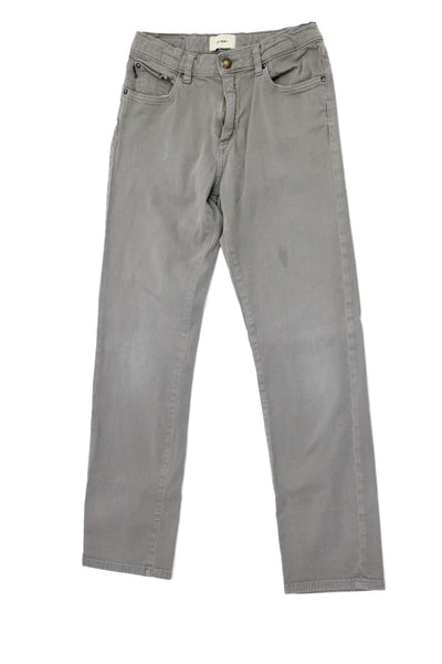 DL1961 Boys Cotton Zippered Straight Casual Jeans Brown Size 14