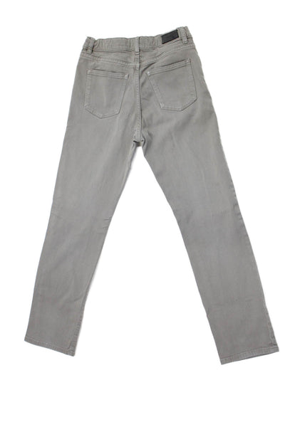 DL1961 Boys Cotton Zippered Straight Casual Jeans Brown Size 14