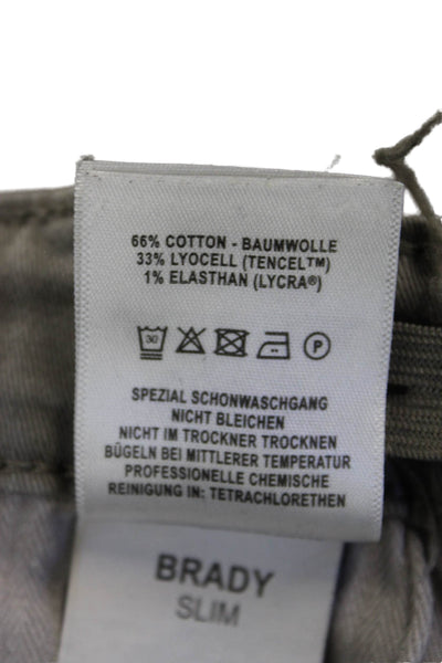 DL1961 Boys Cotton Zippered Straight Ankle Jeans Gray Size 14