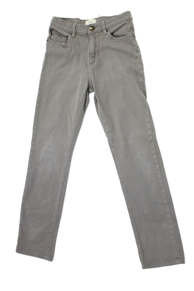 DL1961 Boys Cotton Zippered Straight Casual Jeans Gray Size 14
