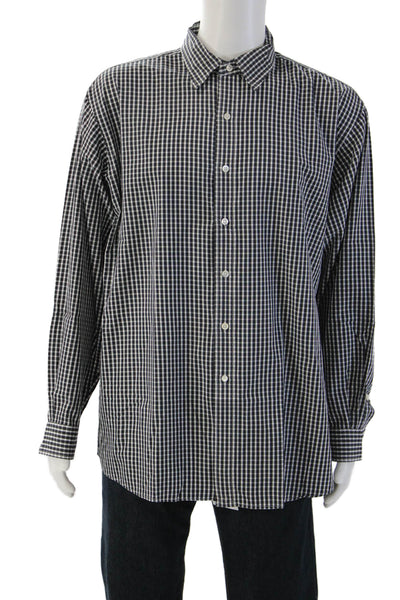 Polo Ralph Lauren Mens Plaid Lowell Sport Button Shirt Black Size Extra Large