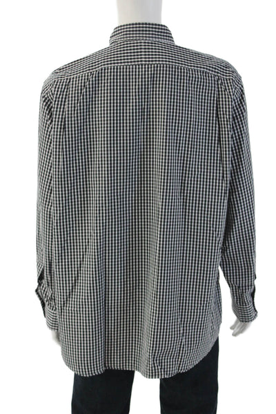 Polo Ralph Lauren Mens Plaid Lowell Sport Button Shirt Black Size Extra Large