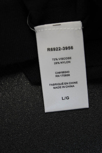 Renuar Unisex Cardigan Sweater Black V-Neck Button Size L