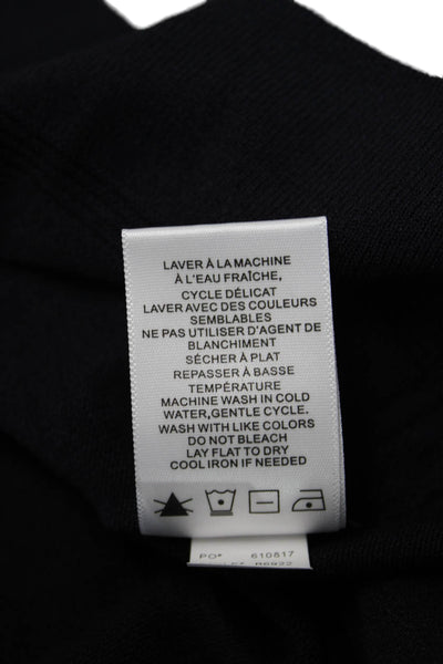 Renuar Unisex Cardigan Black V-Neck Button Front Size M