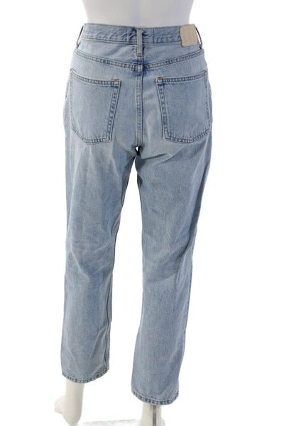 Everlane Women Ankle Mom Mid-Rise Light Blue Jeans Size 27