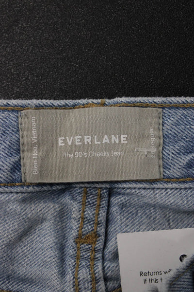 Everlane Women Ankle Mom Mid-Rise Light Blue Jeans Size 27