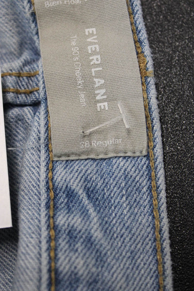 Everlane Women Ankle Mom Mid-Rise Light Blue Jeans Size 27