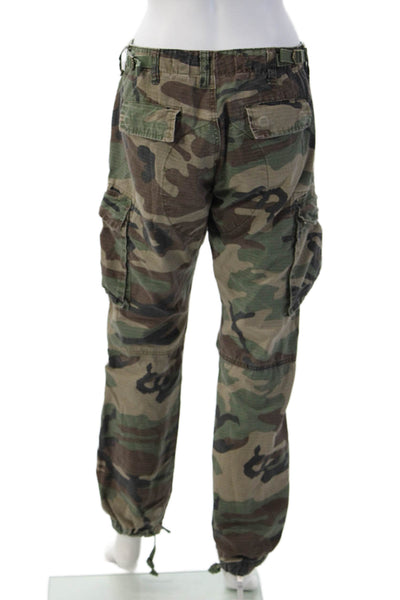 MNML Mens Green Camo Cargo Jogger Pants Cotton Army Size 29