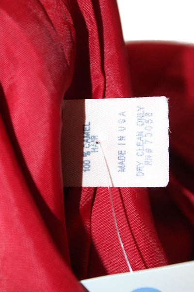 Worth Womens Straight Pencil Skirt 100% Camel Red Knee Length Size 2