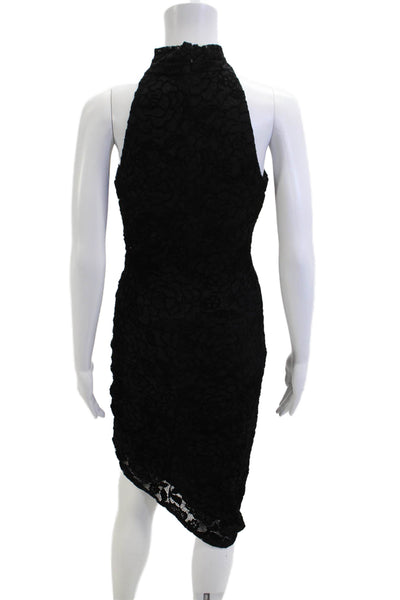 Jewel Badgley Mischka Women Black Bodycon Sheath Dress Sleeveless Size 4