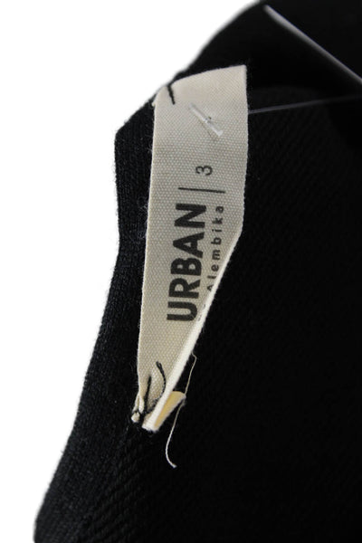 Urban by Alembika Womens Overall Dress Black Cotton Sleeveless Gothic Size 3
