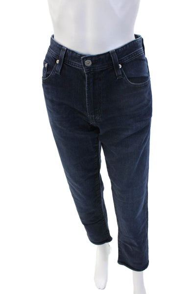 AG Adriano Goldschmied Mens Ankle Straight Jeans Dark Blue Size 31