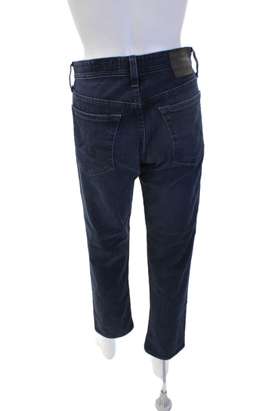AG Adriano Goldschmied Mens Ankle Straight Jeans Dark Blue Size 31