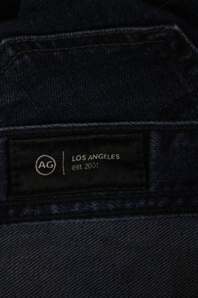 AG Adriano Goldschmied Mens Ankle Straight Jeans Dark Blue Size 31