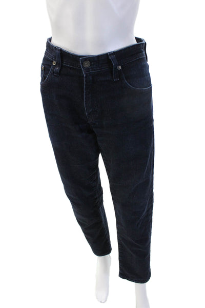 AG Adriano Goldschmied Mens Ankle Cropped Straight Dark Blue Jeans Size 31