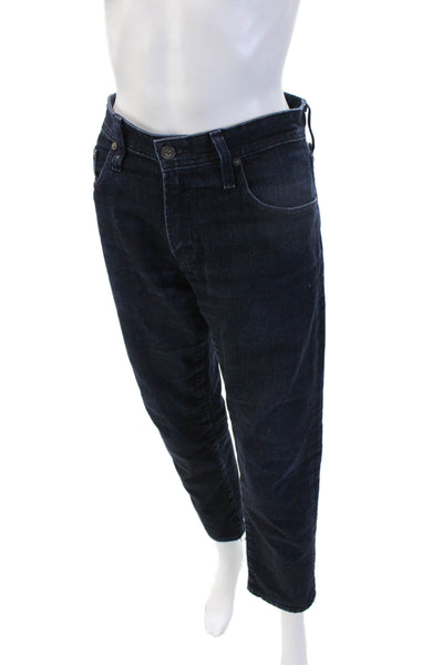 AG Adriano Goldschmied Mens Ankle Cropped Straight Dark Blue Jeans Size 31