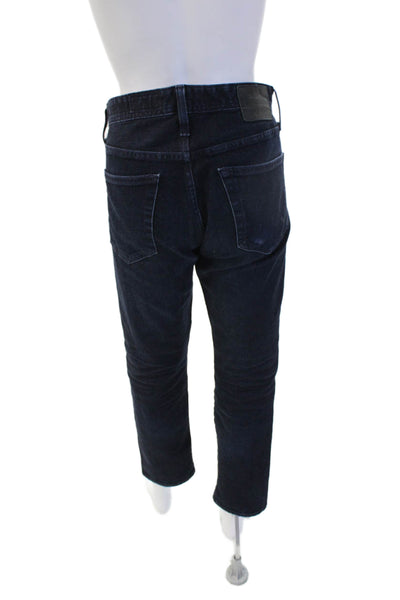 AG Adriano Goldschmied Mens Ankle Cropped Straight Dark Blue Jeans Size 31
