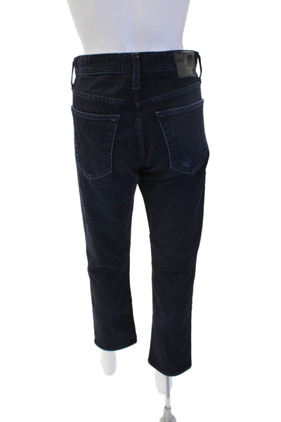 AG Adriano Goldschmied Mens Dark Blue Straight Jeans Mid Rise Size 31