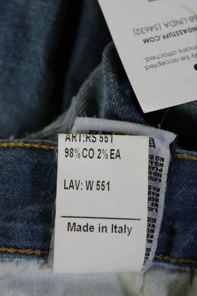 R13 Womens Skinny Cropped Blue Jeans Size 24