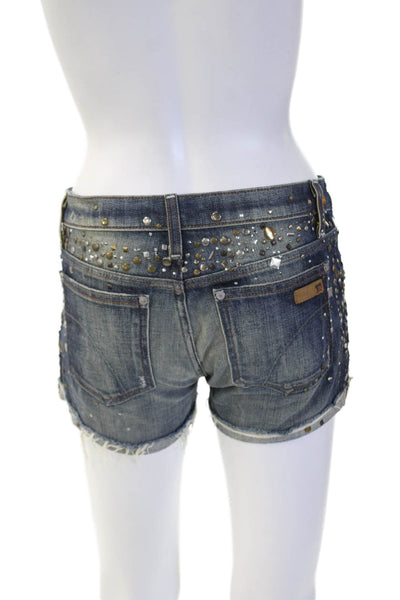 Joes Unisex Dark Blue Designer Shorts Button Closure Size 26