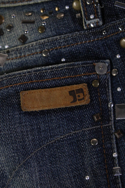 Joes Unisex Dark Blue Designer Shorts Button Closure Size 26