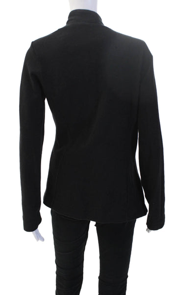 Velvet Womens Tunic Blouse Dark Blue Rayon Long Sleeve Bohemian Fall Size M