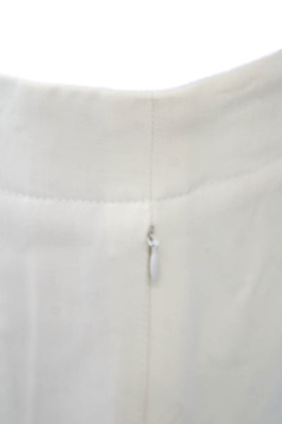 Escada Women Cropped Wool Dress Pants Beige Size 36