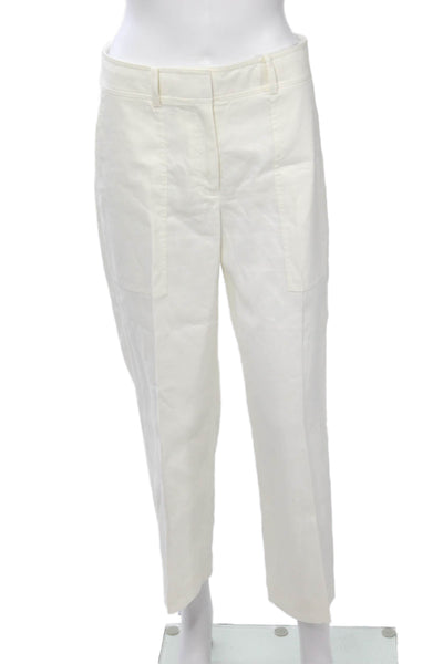 Club Monaco Women Ankle Cropped Dress Pants White Size 4