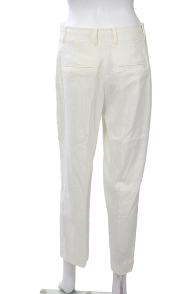 Club Monaco Women Ankle Cropped Dress Pants White Size 4