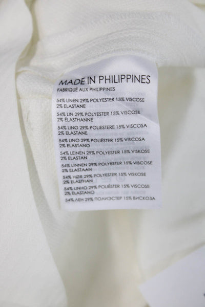 Club Monaco Women Ankle Cropped Dress Pants White Size 4