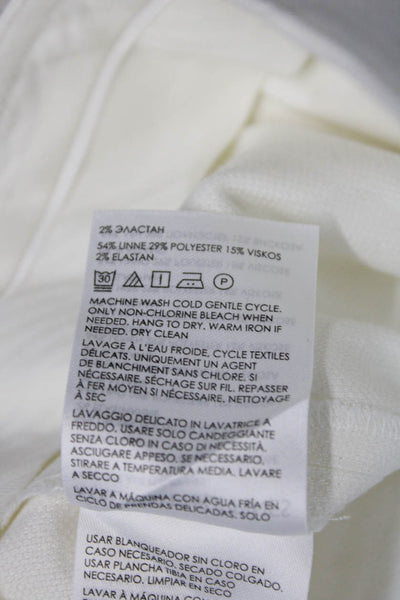 Club Monaco Women Ankle Cropped Dress Pants White Size 4