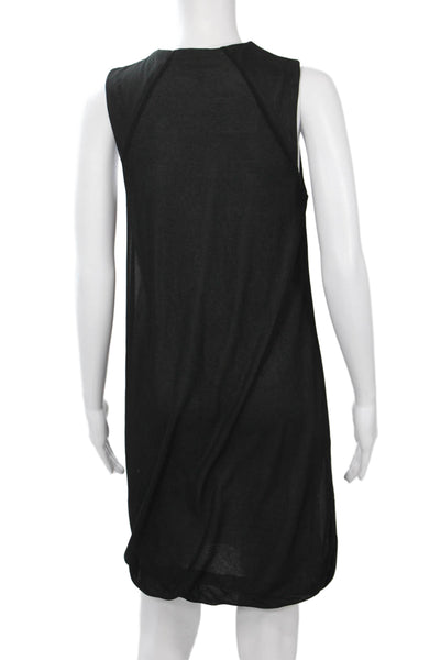 Rag & Bone Womens Shift Tank Dress Black Polyester Sleeveless Size S