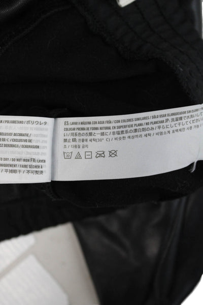 Abercrombie & Fitch Mens Cargo Jogger Pants Black Polyurethane Size M