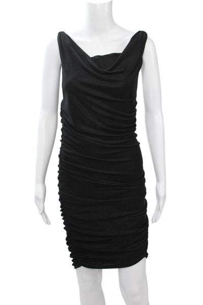 Alice + Olivia Women Black Bodycon Sheath Dress Sleeveless Size S