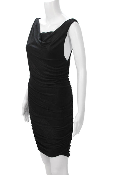 Alice + Olivia Women Black Bodycon Sheath Dress Sleeveless Size S