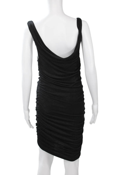 Alice + Olivia Women Black Bodycon Sheath Dress Sleeveless Size S