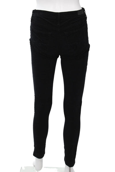 AG Adriano Goldschmied Womens Skinny Jegging Black Polka Dot Size 25