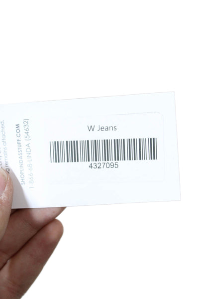 AG-ED Denim Womens Ankle Skinny Jeans Dark Blue High Rise Button Size 25