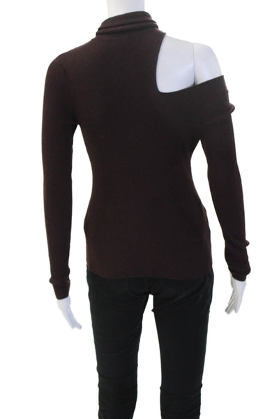 A.L.C. Unisex Brown Merino Wool Turtleneck Pullover Sweater Size XS