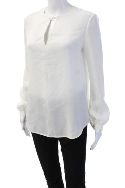 Rag & Bone Women Tunic Blouse White Long Sleeve Crew Neck Size S